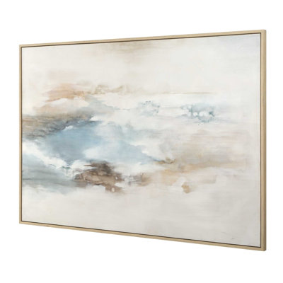«Uttermost Chassing», art sur toile bleu côtier