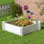 Lit de jardin surélevé blanc-1510895493