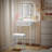 Small Makeup Vanity Set with LED Mirror & Stool-393462894
