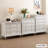 White Solid + Manufactured Wood Accent Cabinet-1894397196