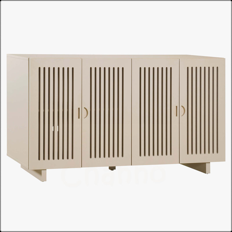 Sideboard with Superior Storage Space, Almond