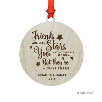 Wood Holiday Shaped Ornament