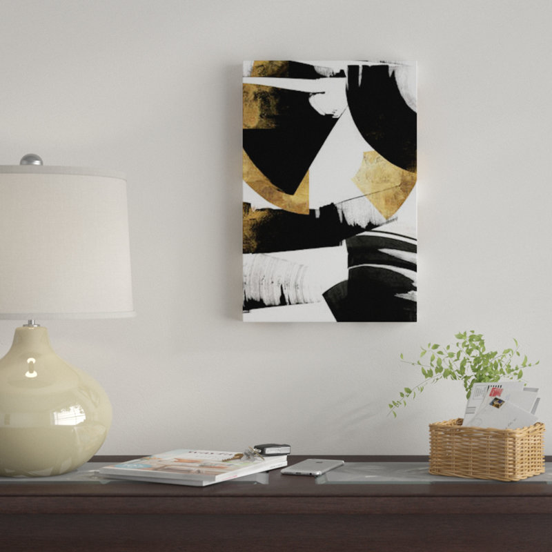 « art déco ii », impression sur toile, H 12 po x l 8 po x P 0,75 po