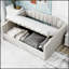 Upholstered Daybed with Underneath Storage, Soft Linen Fabric and Sturdy Pine Wood Frame for Modern Comfort and Organization.-1482020604