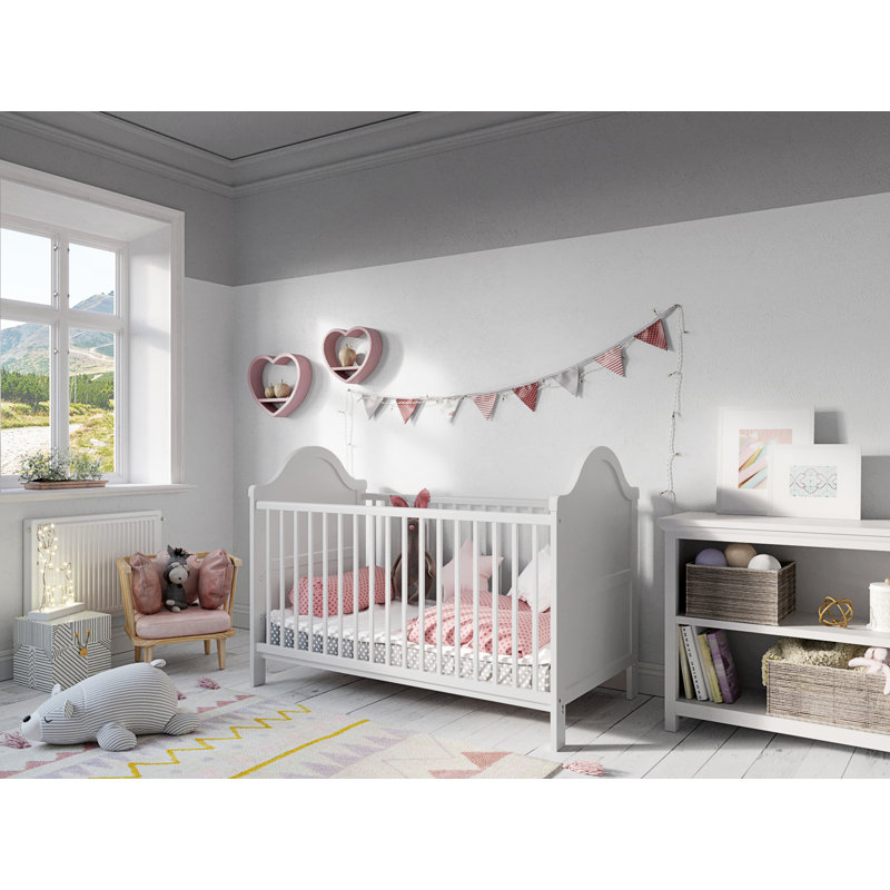 Rowland 2 Cot Bed, Whte
