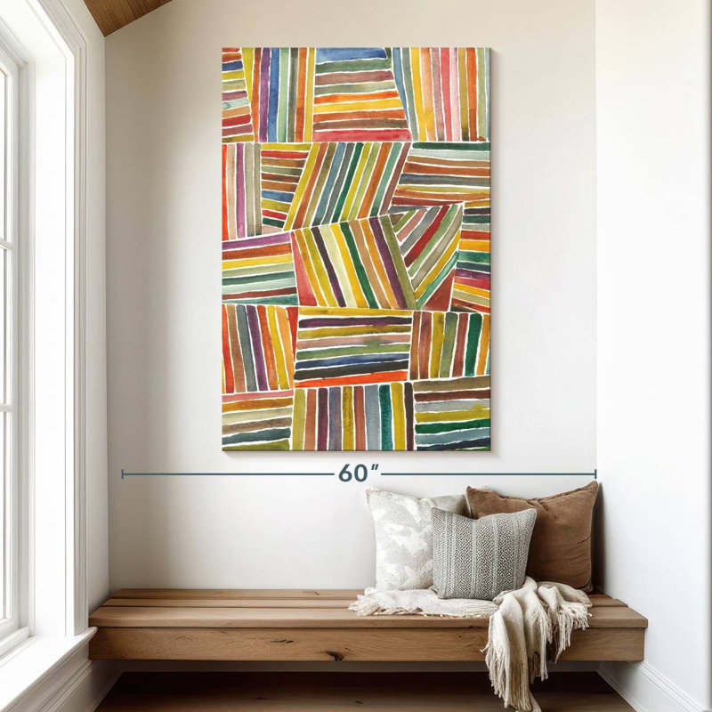Avery Stripes I, 51" H x 34" W