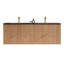 Chêne naturel Ula 60 po avec comptoir noir Ula-152716903-152716902
