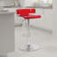 Tabouret de comptoir pivotant à 360 ° - Acrylique lisse, base chromée, réglable en hauteur?-25972160