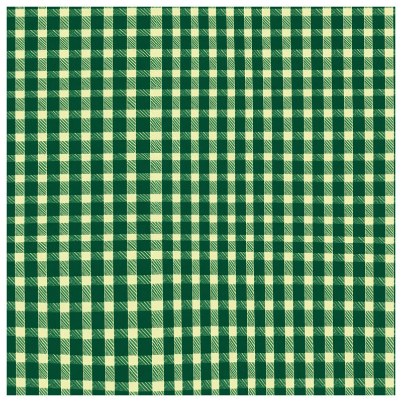 Housses de couette à motif écossais vert et blanc, Queen