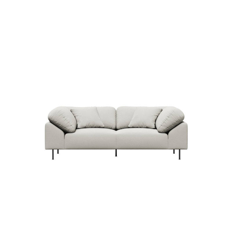Collar 2-Seater, Cotton Blend, Ivory