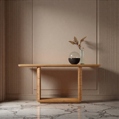 Console en bois massif de style moderne