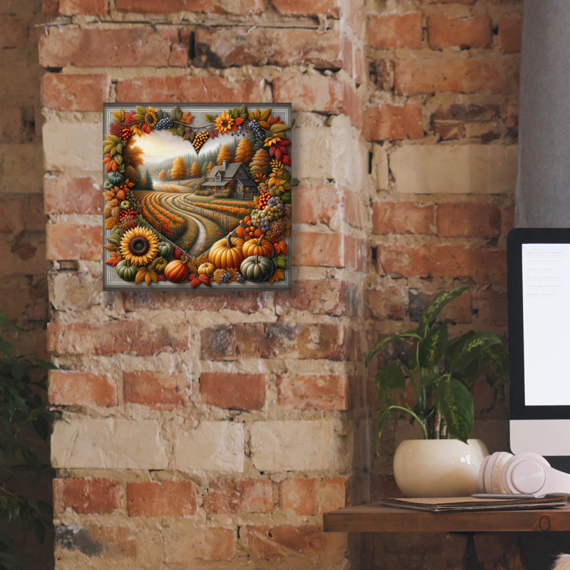  «Fall In Love 3» par Rey Klimt, art mural sur toile, 12 po x 12 po, H 12 po x l 12 po