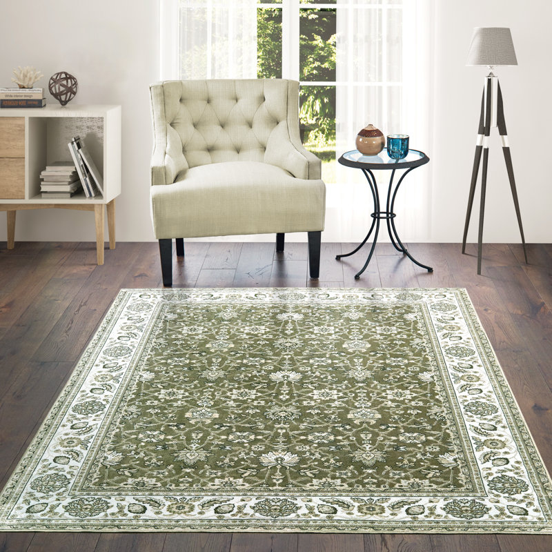 Tapis de zone noyer Jerrod, Rectangle 7 pi 6 po x 9 pi 6 po