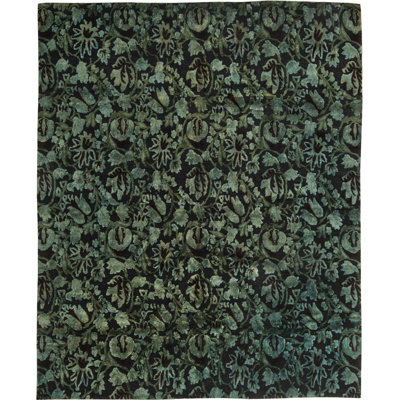 Modern One-of-a-Kind Rectangle 7'10" X 9'7" Hand Knotted Area Rug