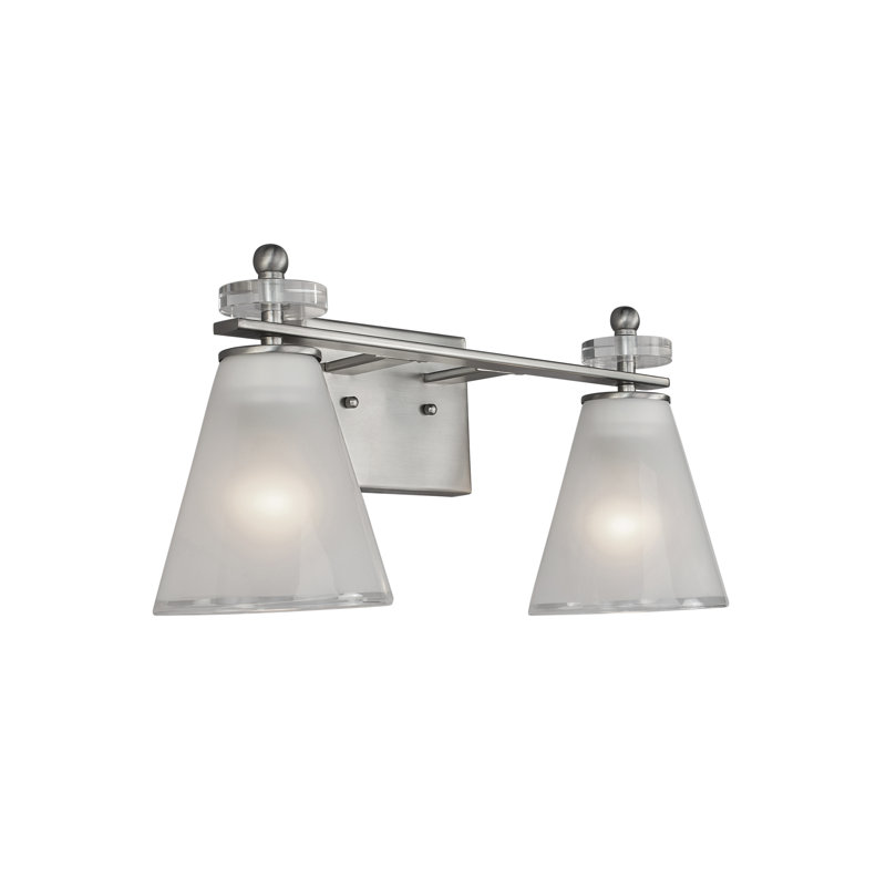 Aceves 2 - Light Dimmable Bath Bar, Brushed Nickel