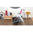 BYOOTIQUE 6-Hole Tabletop Blow Dryer & Hair Iron Holder Salon Stand Appliance Stand Hair Dryer Holder,3 Outlets,Hair Tool Organizer,Built for Stylist Straightener Supplies