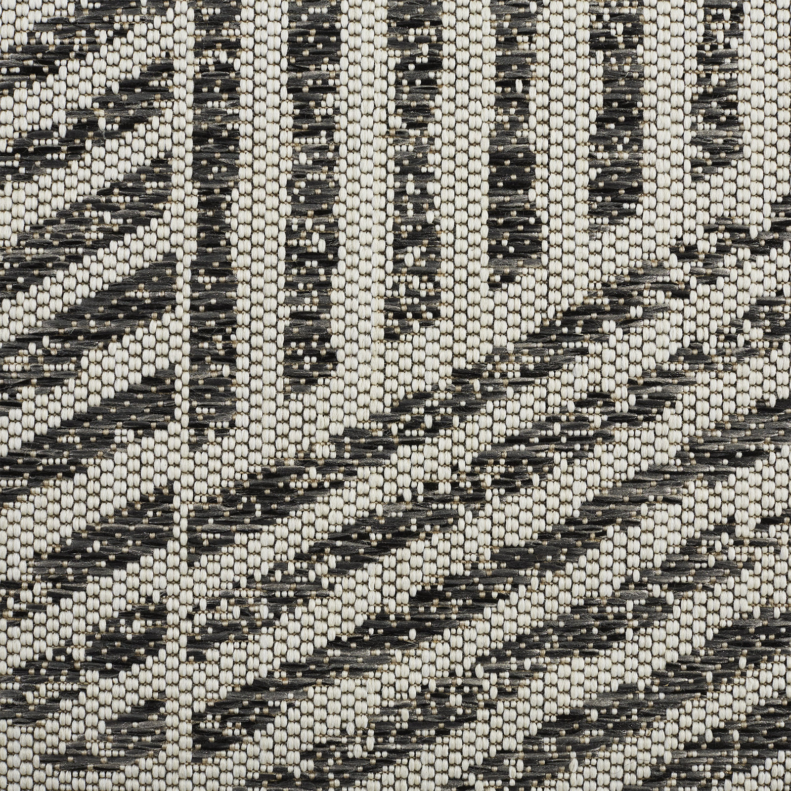Silva Geometric Gray/White Indoor / Outdoor Area Rug, Rectangle 7'10" x 10'