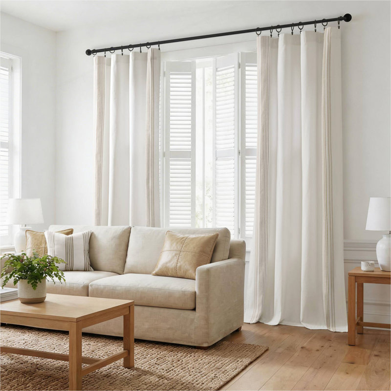 50x84" 2 window panels with 16 rings