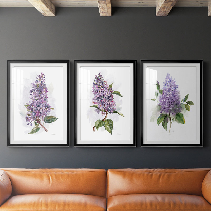 Awash In Lilac I, reproduction encadrée de qualité supérieure - prête à être accrochée, H 42,5 po x l 61 po x P 2,5 po