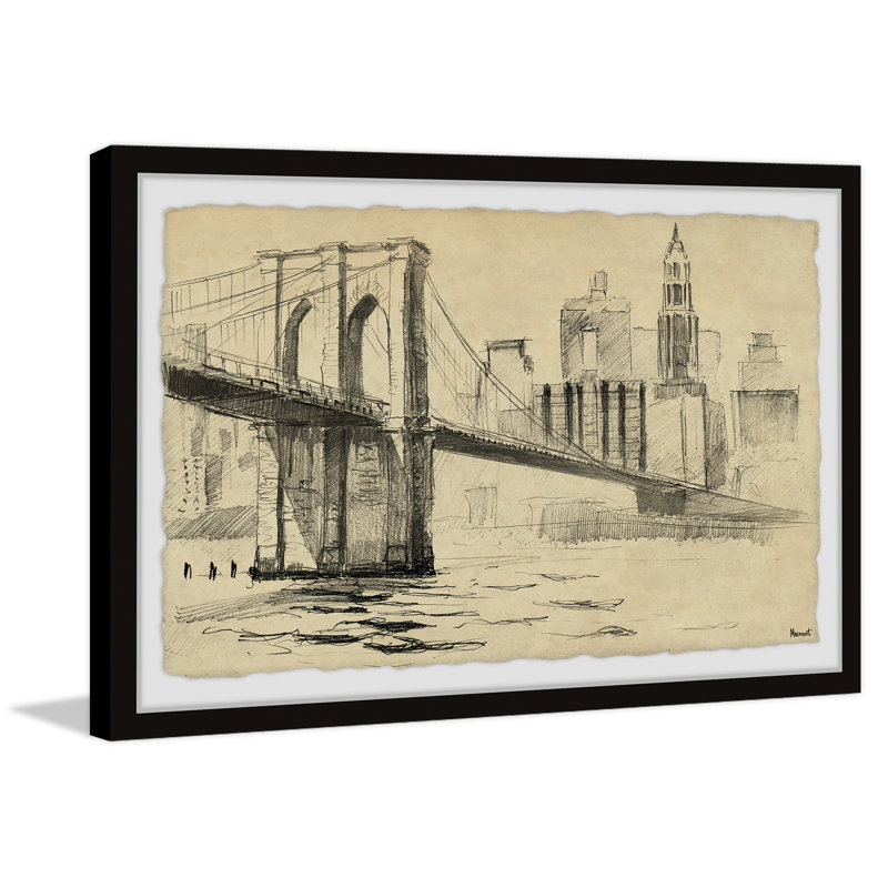 " NY Brooklyn Bridge ", 8" H x 12" W x 1.5" D