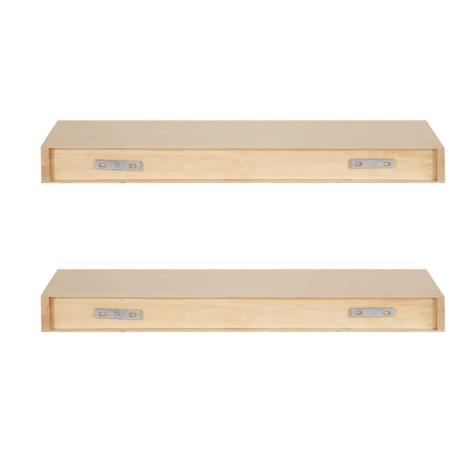 Jeremiah 2 Piece Picture Ledge Wall Shelf, 2.3" H x 24" W x 8" D, Natural