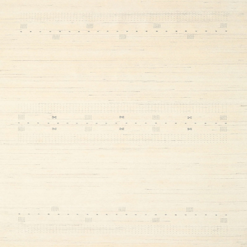 Tapis de zone beige léger contemporaine, Carré 4 pi