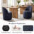 Upholstered Fully Assembled Swivel Dining Chairs (Set Of 2)-1315604181