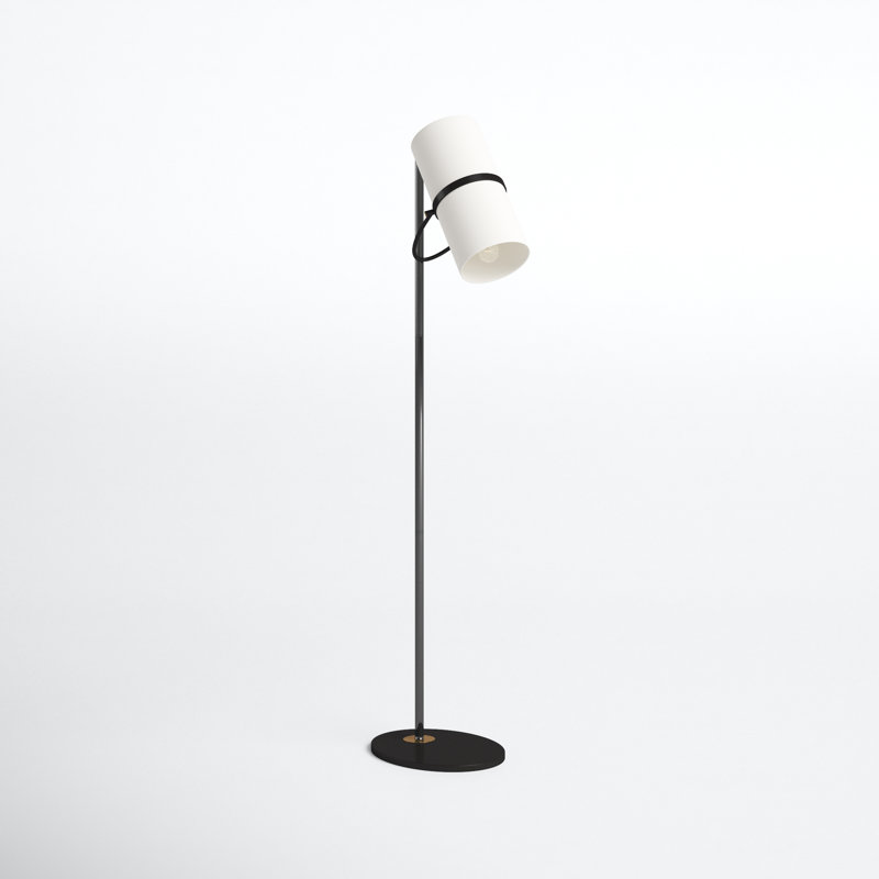 Delores 70.25'' Black Task Floor Lamp