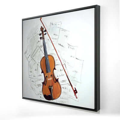 " Violin On Music Sheet "