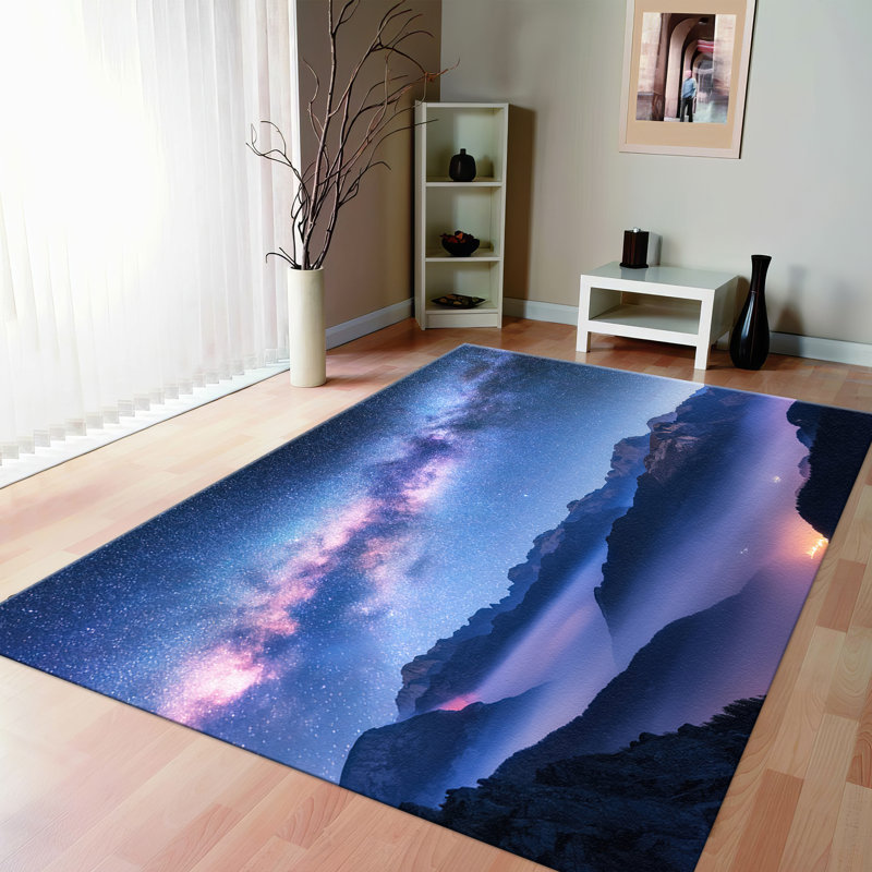 High-Quality With Pile Soft Type Printed Rug Featuring Intricate Floral Design Ideal For Elevating Your Living Space Ambiance