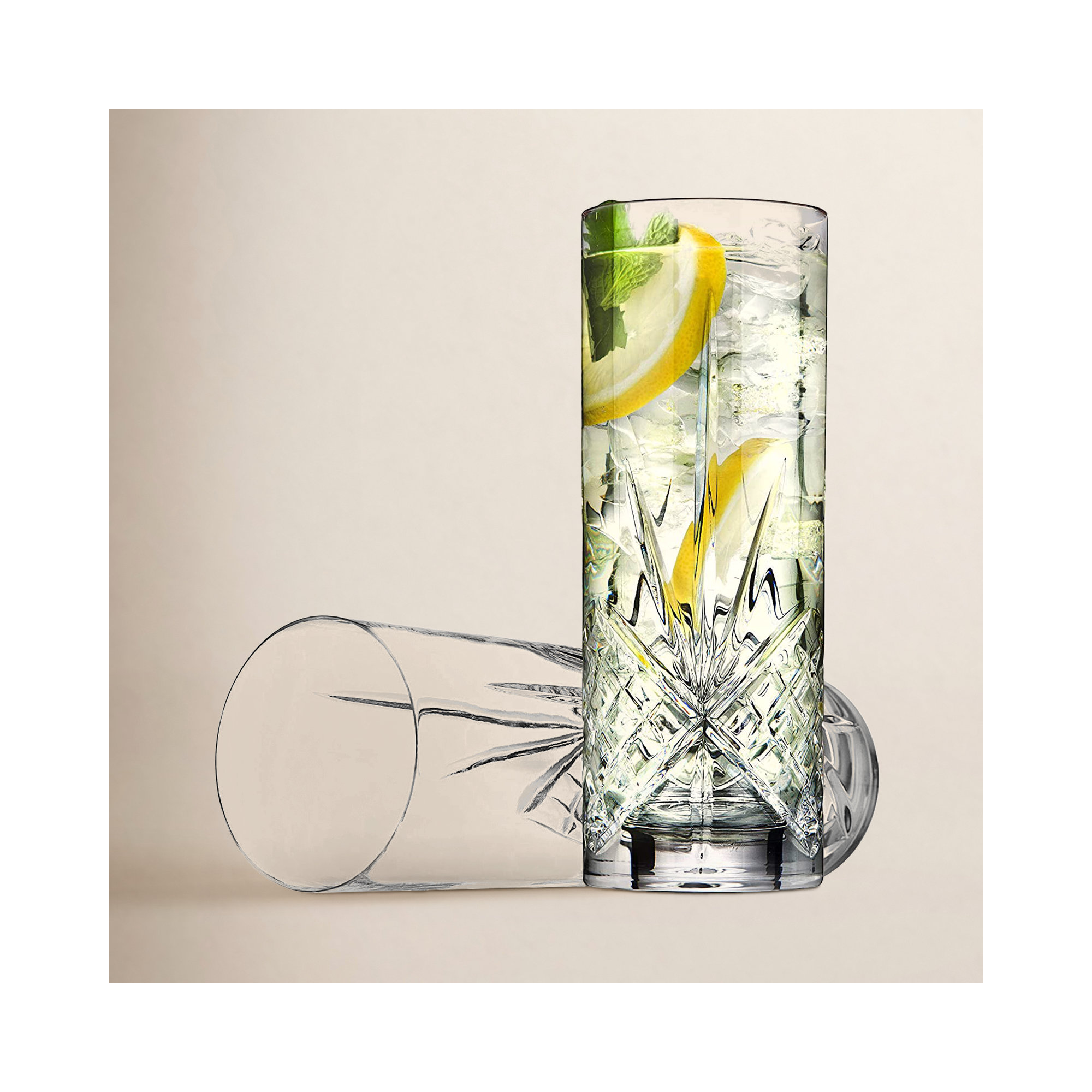 Dublin Crystal Highball Glass 12oz