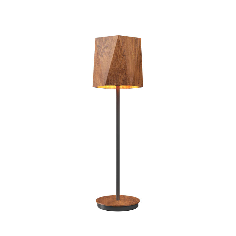 Facet Buffet Table Lamp, 29.92" H x 7.9" W x 7.9" D, Imbuia