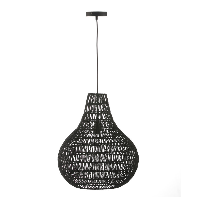 Millwright 1 - Light Black Teardrop Pendant