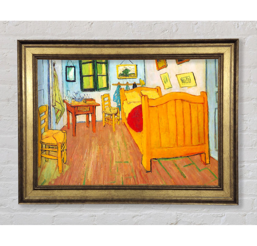 Van Gogh Das Schlafzimmer in Arles. Saint-Remy - Einzelner Bilderrahmen Kunstdrucke