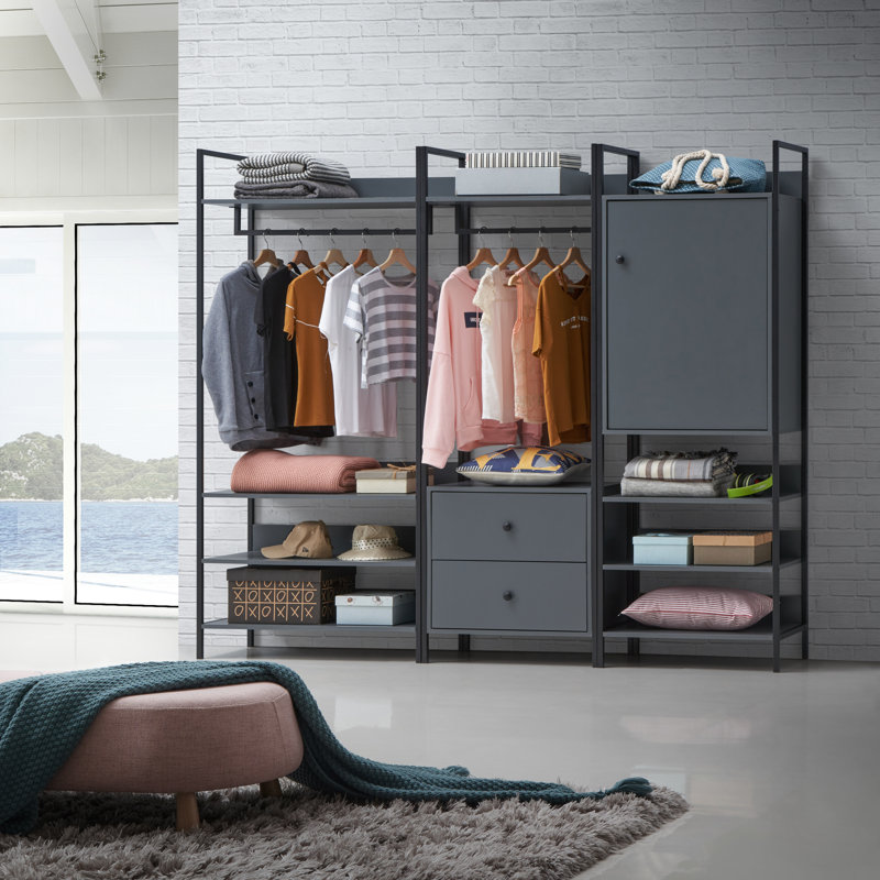 Guidi Closet System, Dark Grey