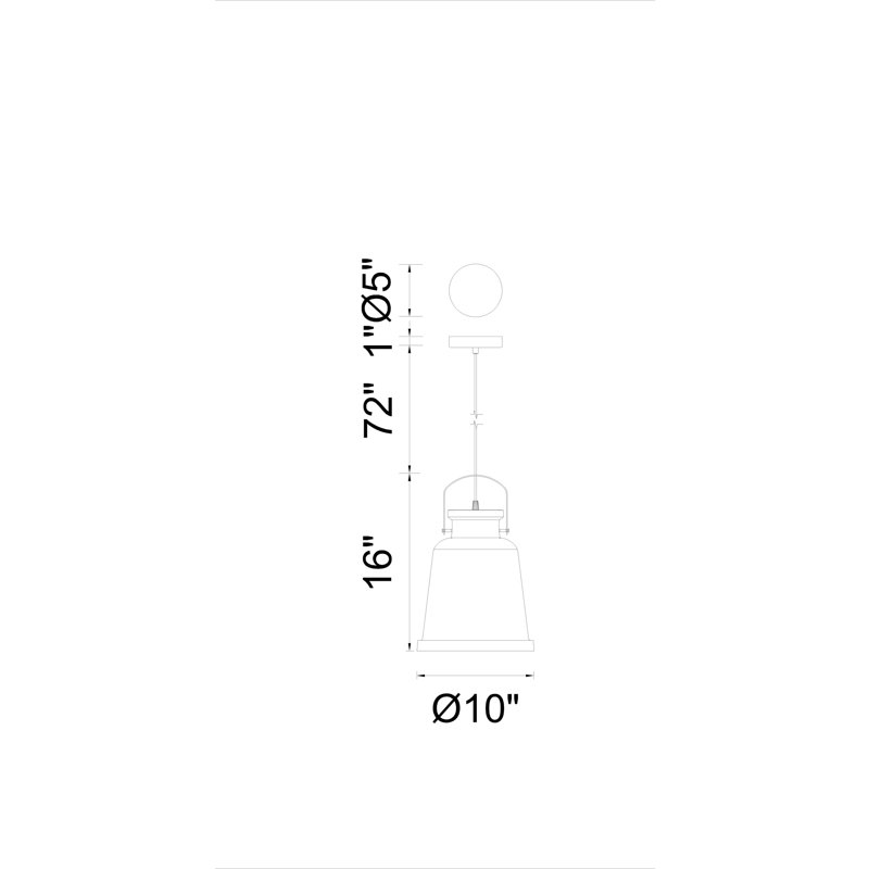Makhiyah 1-Light Single Bell Pendant