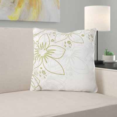Coussin décoratif fleurs