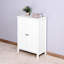 Armoire de rangement pour salle de bain, blanche avec portes doubles et tablette réglable - s'adapte bien à votre décor