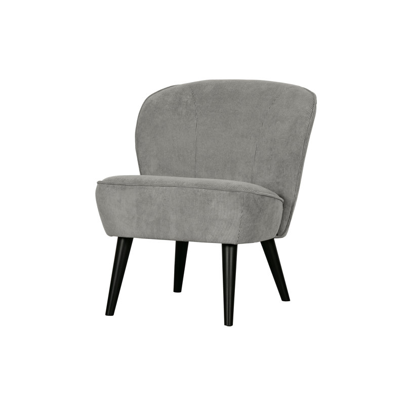 Sara Upholstered Slipper Chair, Grey
