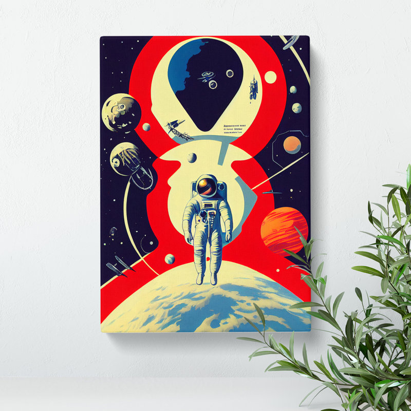 Chief Astronaut - Wrapped Canvas Print, 50cm H x 35cm W x 3cm D