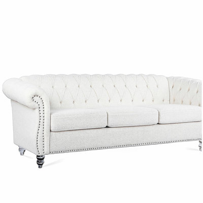 Canapé Chesterfield 84,65 pouces