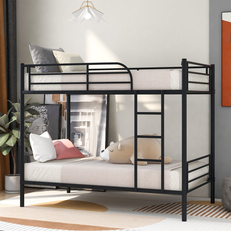 Bennington Kids Twin Over Twin Bunk Bed, Black