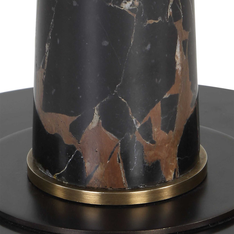  Lampe sur pied en laiton et marbre Tallarico