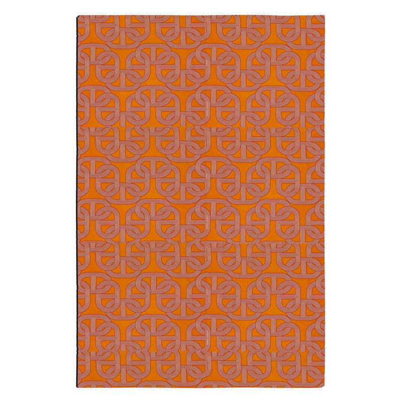 Tapis orange lavable à la machine, Sous-tapis rectangulaire 2 pi 4 po x 3 pi 11 po