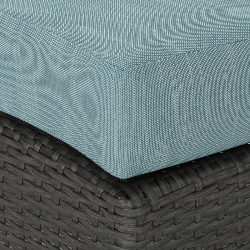 Ensemble de conversation modulaire en rotin 5 pièces avec coussins Trafford