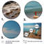 Chaises de plage bleu sarcelle et orange sur toile-1198986499-1198986498