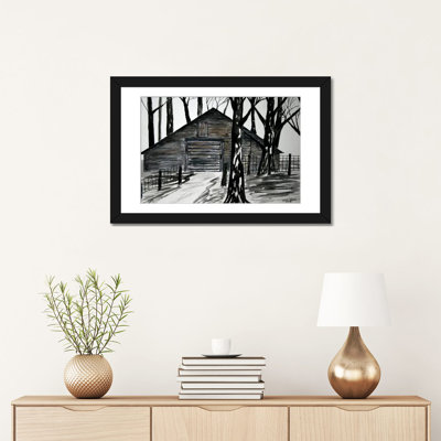 «Country Barn», reproduction sur toile