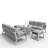 Alysan 8 - Person Patio Conversation Set with Cushions