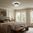 Pius LED Flush Mount Chandelier Crystal Ceiling Light Fixtures Ceiling Mount for Bedroom Bathroom