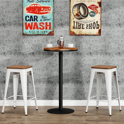 Metal Counter And Bar Stools